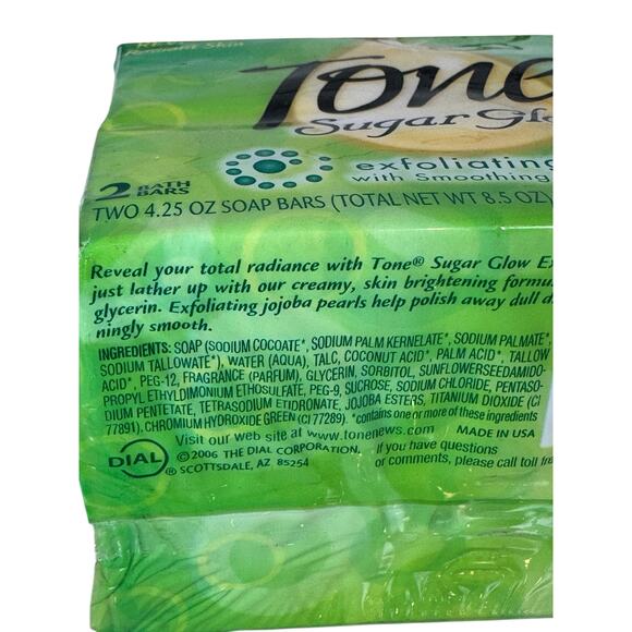 Tone Sugar Glow Exfoliating Bar Soap Duo 2pk Discontinued 8.5oz Sealed‎ - Picture 4 of 4